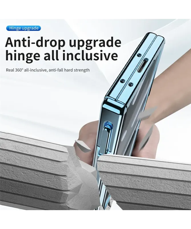 Coque Samsung Galaxy Z Fold 7 Transparente avec Support et Porte-Style