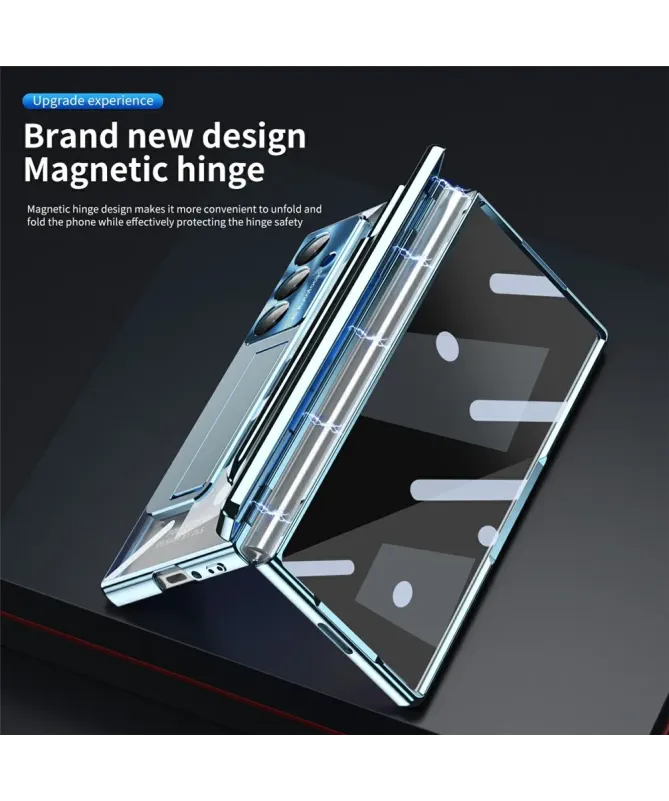 Coque Samsung Galaxy Z Fold 7 Transparente avec Support et Porte-Style