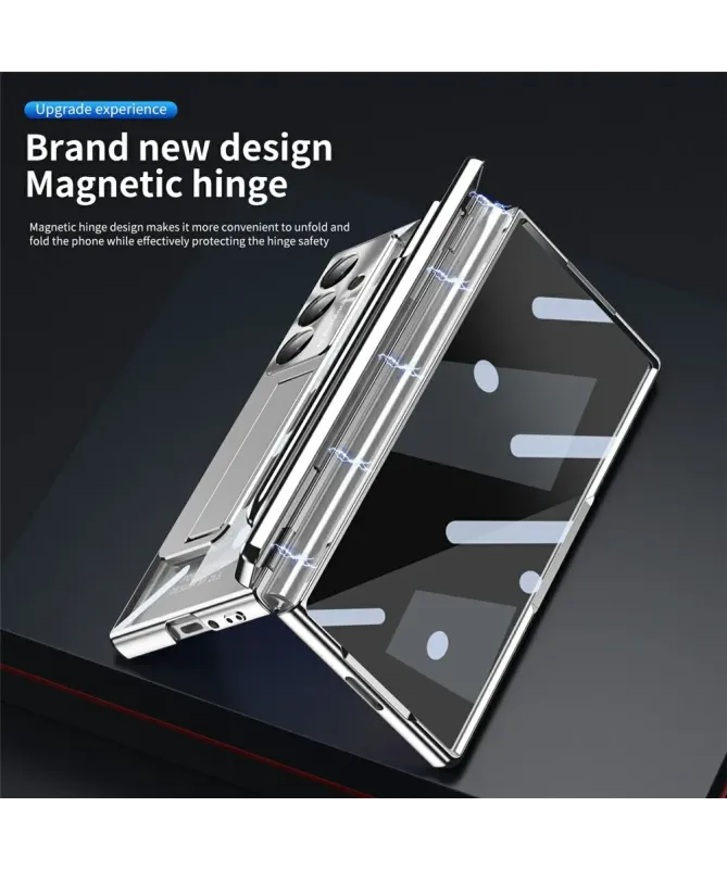 Coque Samsung Galaxy Z Fold 7 Transparente avec Support et Porte-Style