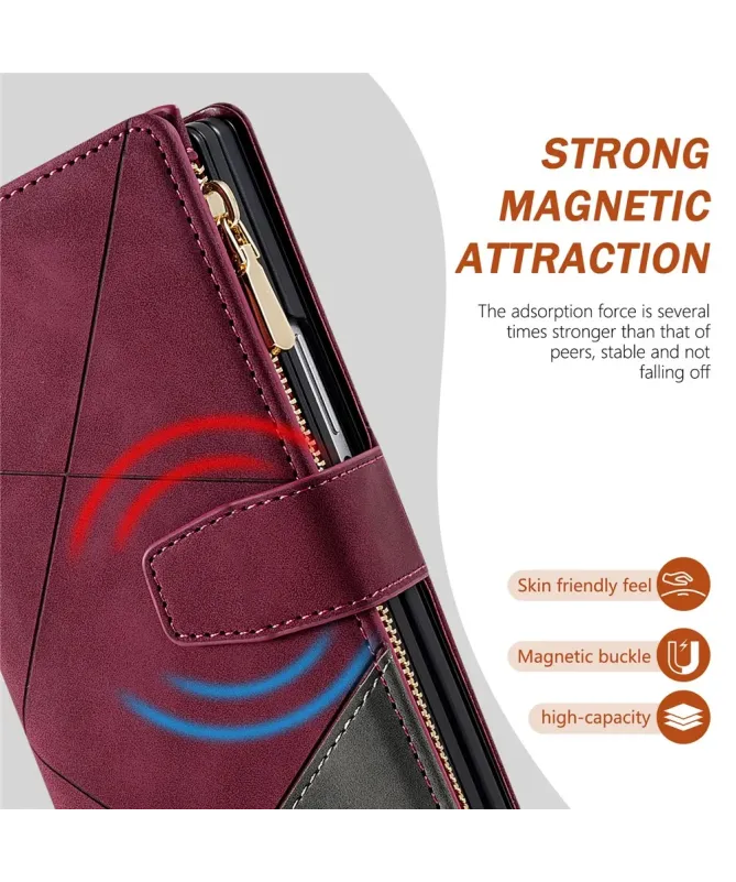 Housse Samsung Galaxy Z Fold 7 Zippée Design Géométrique | PRISMA