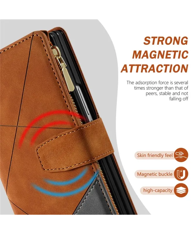 Housse Samsung Galaxy Z Fold 7 Zippée Design Géométrique | PRISMA