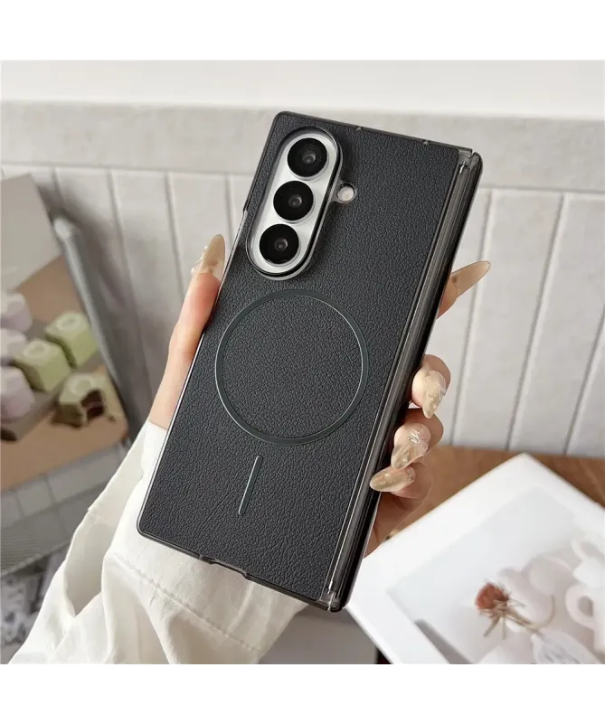 Coque Samsung Galaxy Z Fold 7 Effet Cuir Magnétique | FUSION