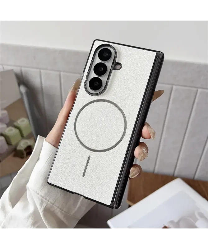 Coque Samsung Galaxy Z Fold 7 Effet Cuir Magnétique | FUSION