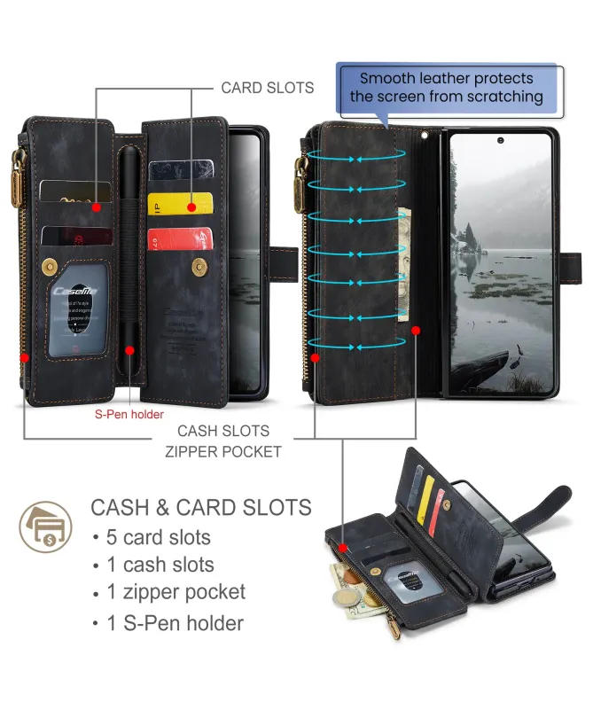 Housse Samsung Galaxy Z Fold 7 C30 Series porte cartes