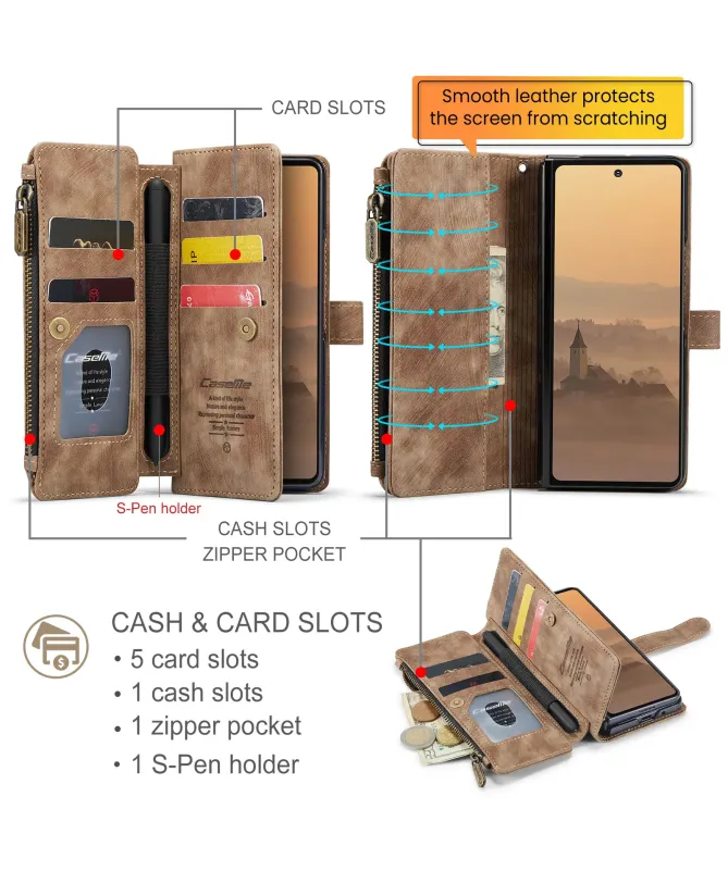 Housse Samsung Galaxy Z Fold 7 C30 Series porte cartes