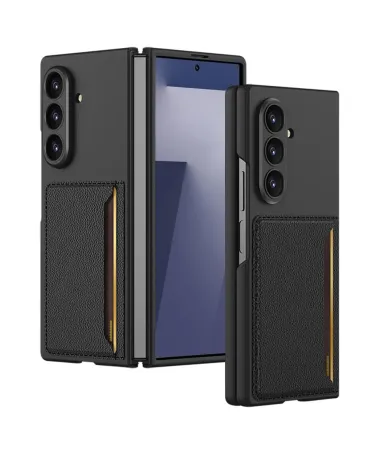 Coque Samsung Galaxy Z Fold 7 Porte-Carte Fin avec Protection d'Écran 
