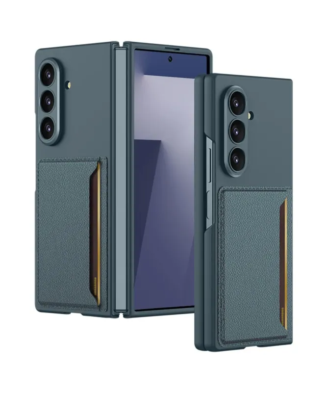 Coque Samsung Galaxy Z Fold 7 Porte-Carte Fin avec Protection d'Écran 