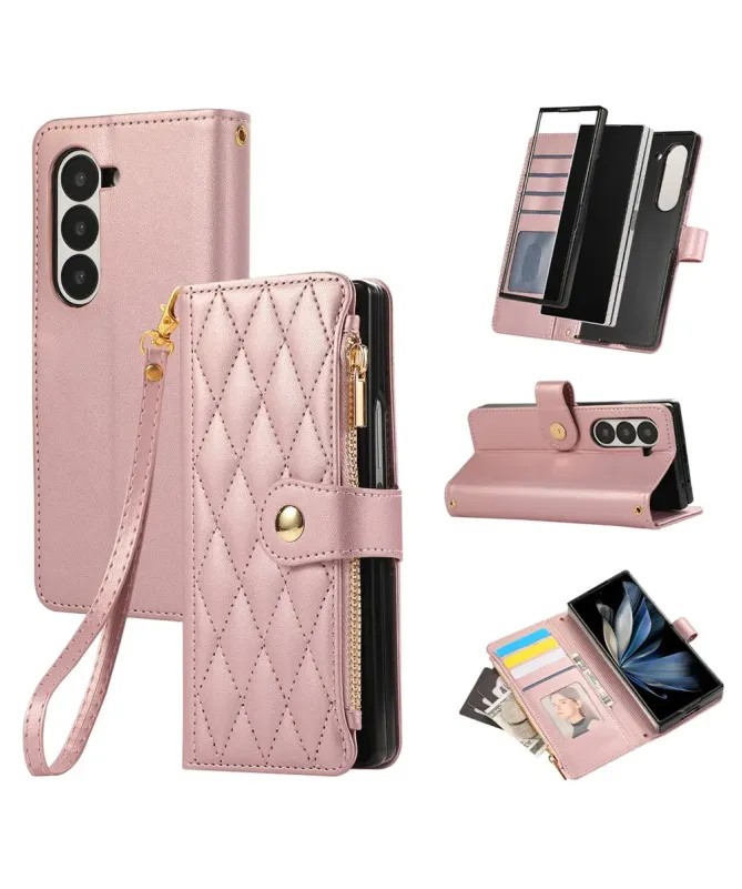 Housse Samsung Galaxy Z Fold 7 Matelassé Zippé | VENDÔME