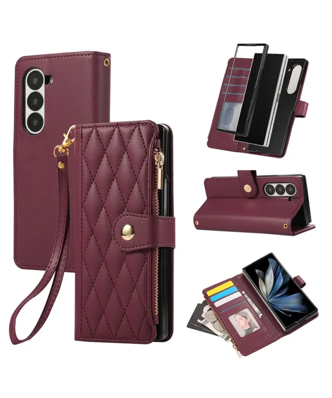 Housse Samsung Galaxy Z Fold 7 Matelassé Zippé | VENDÔME