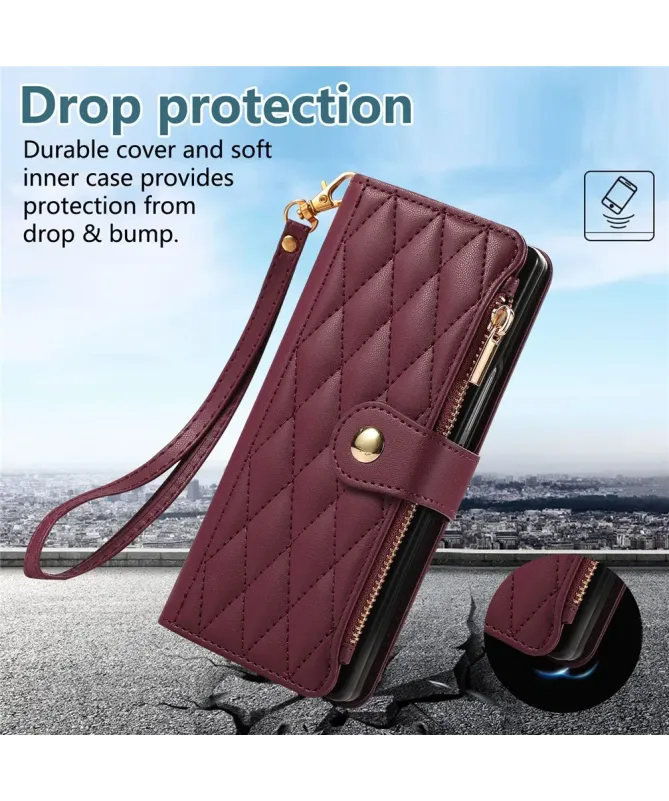 Housse Samsung Galaxy Z Fold 7 Matelassé Zippé | VENDÔME