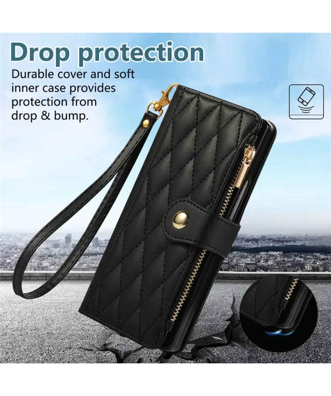 Housse Samsung Galaxy Z Fold 7 Matelassé Zippé | VENDÔME