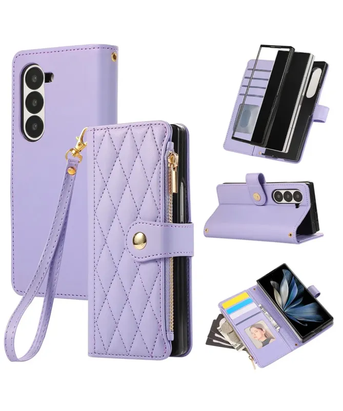 Housse Samsung Galaxy Z Fold 7 Matelassé Zippé | VENDÔME