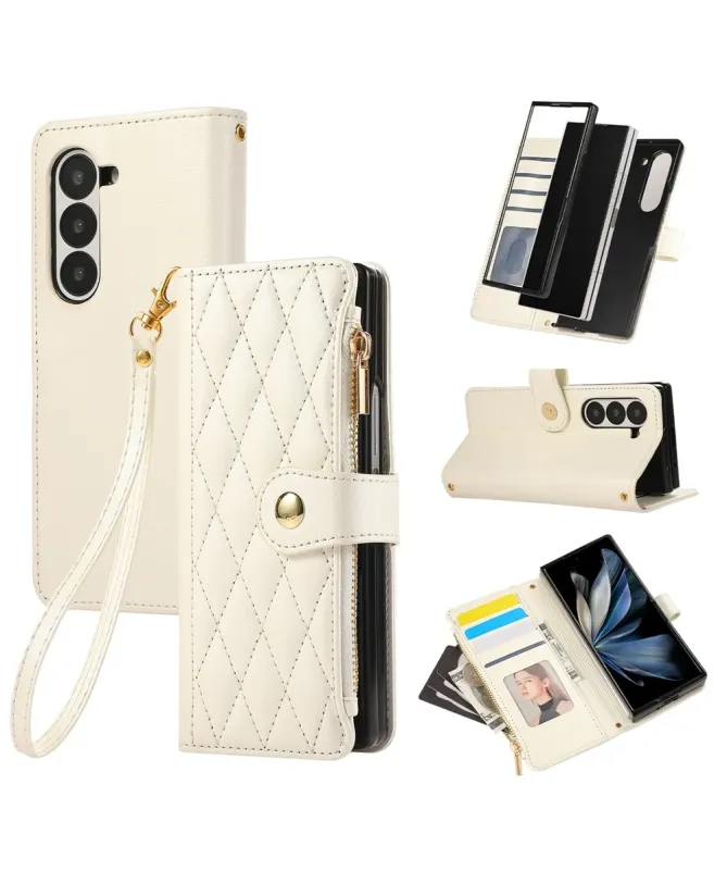 Housse Samsung Galaxy Z Fold 7 Matelassé Zippé | VENDÔME