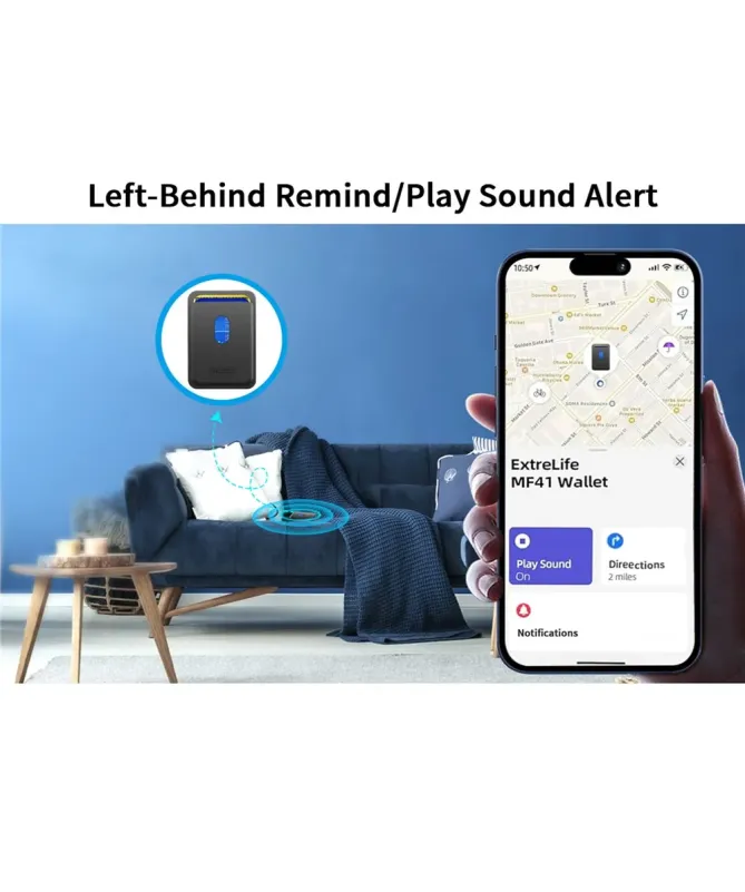 Porte-Cartes Magnétique Localisable "Find My" | FINDER