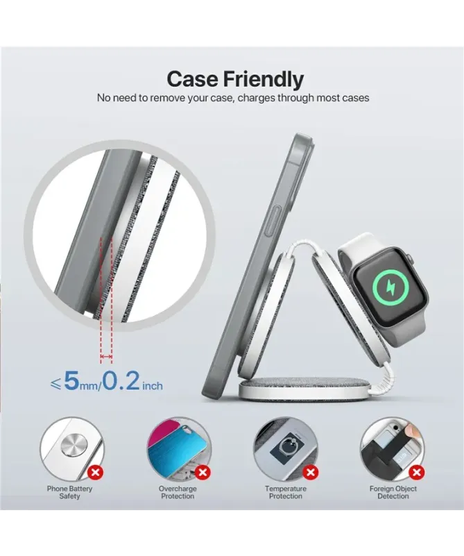 Station de Charge Sans Fil 3-en-1 Pliable | NOMAD