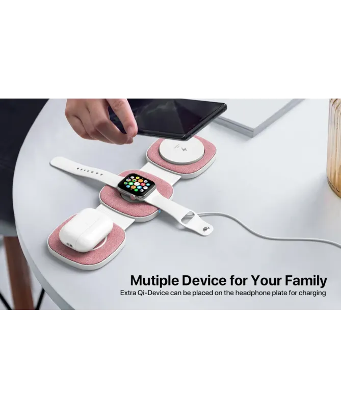 Station de Charge Sans Fil 3-en-1 Pliable | NOMAD