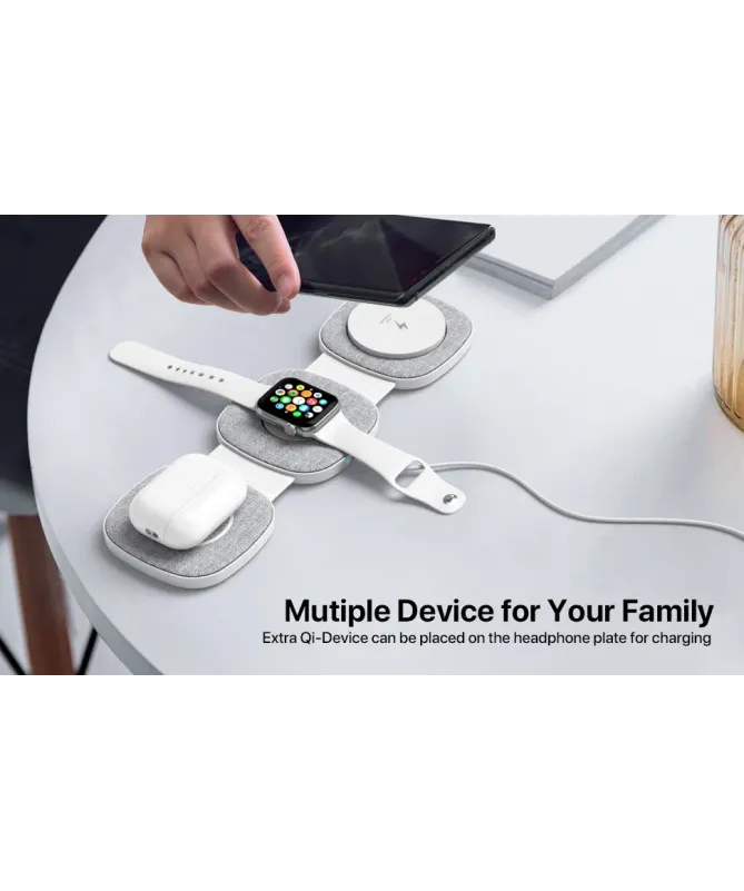 Station de Charge Sans Fil 3-en-1 Pliable | NOMAD
