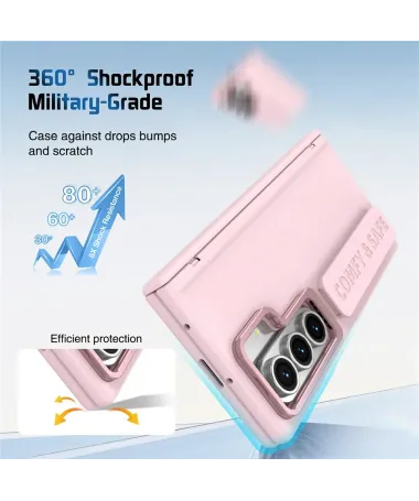 Coque Samsung Galaxy Z Fold 7 Protection Objectif avec Support | ZANAA