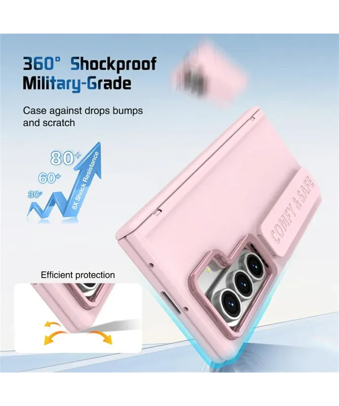 Coque Samsung Galaxy Z Fold 7 Protection Objectif avec Support | ZANAA