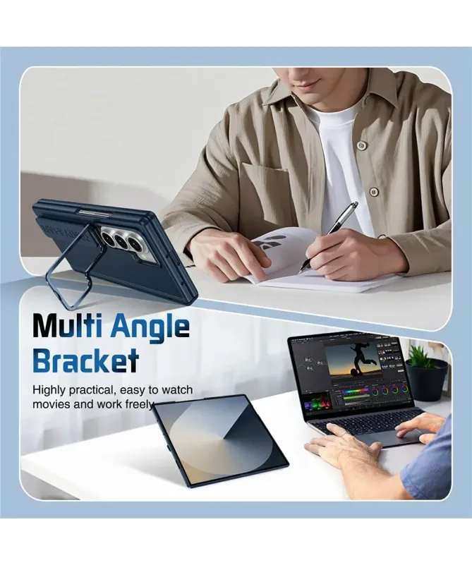 Coque Samsung Galaxy Z Fold 7 Protection Objectif avec Support | ZANAA