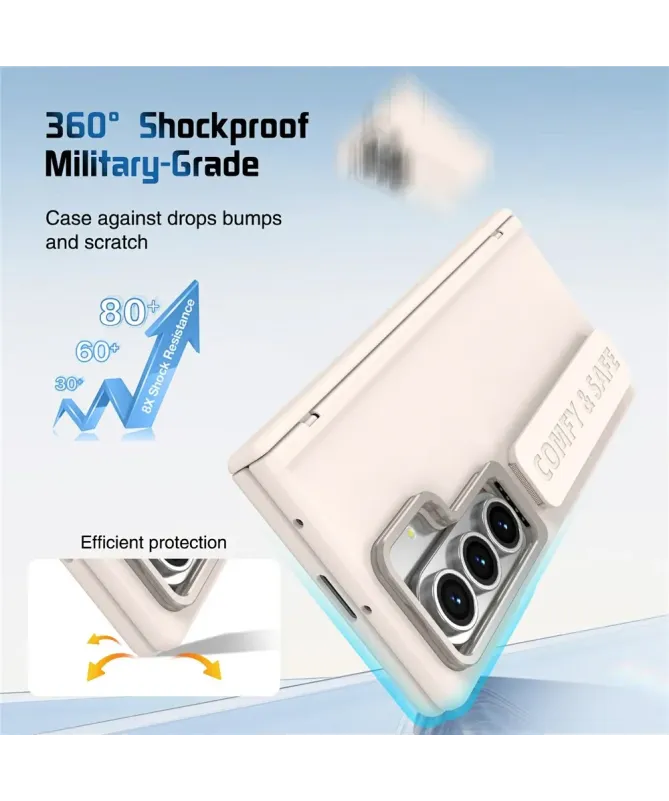 Coque Samsung Galaxy Z Fold 7 Protection Objectif avec Support | ZANAA