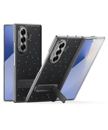 Coque Samsung Galaxy Z Fold 7 Motif Étoiles avec Support | STEX