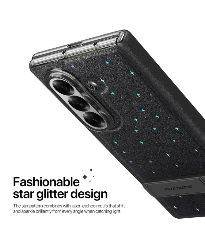 Coque Samsung Galaxy Z Fold 7 Motif Étoiles avec Support | STEX