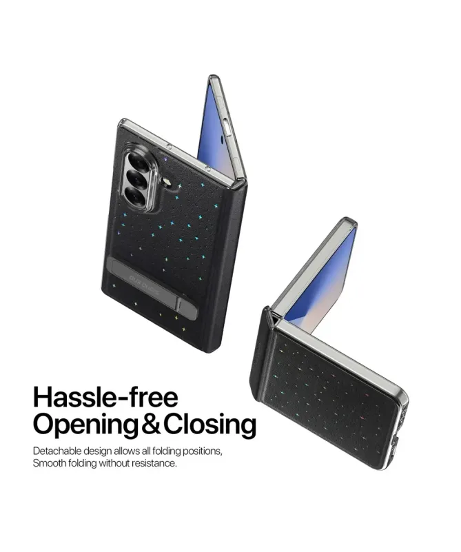 Coque Samsung Galaxy Z Fold 7 Motif Étoiles avec Support | STEX