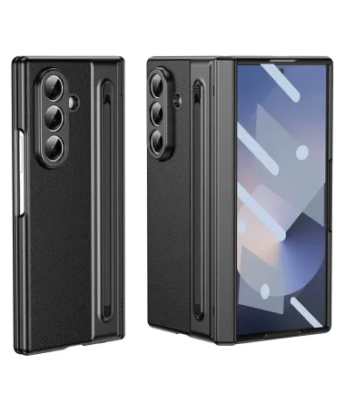 Coque Samsung Galaxy Z Fold 7 Cuir Effet Mat avec Stylus | SONYA