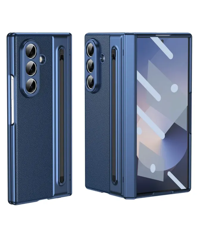 Coque Samsung Galaxy Z Fold 7 Cuir Effet Mat avec Stylus | SONYA