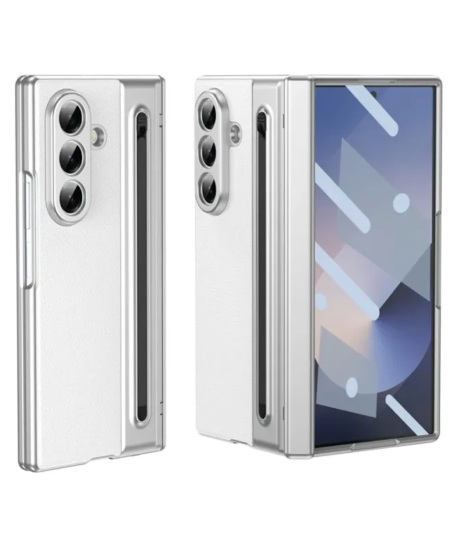 Coque Samsung Galaxy Z Fold 7 Cuir Effet Mat avec Stylus | SONYA