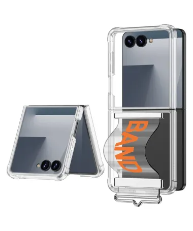 Coque Samsung Galaxy Z Flip 7 Transparente avec Dragonne | BAND