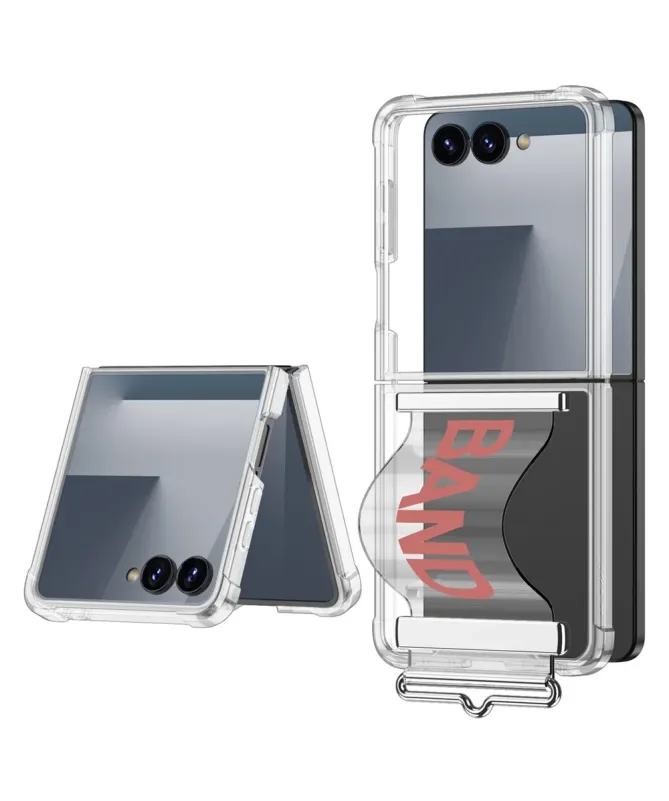 Coque Samsung Galaxy Z Flip 7 Transparente avec Dragonne | BAND