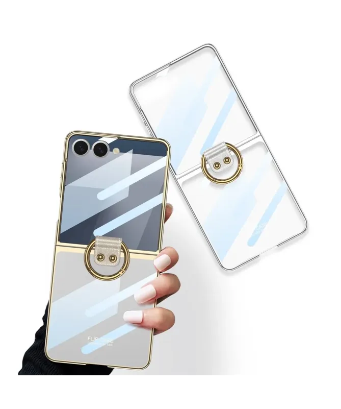 Coque Samsung Galaxy Z Flip 7 Transparente avec Anneau | ECLAT