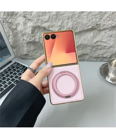 Coque Samsung Galaxy Z Flip 7 avec Support Rotatif | JULIETTE Rose - photo 2