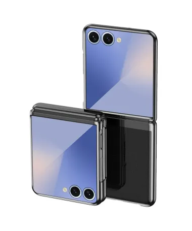 Coque Samsung Galaxy Z Flip 7 Transparente Rigide | Finition Métallisé