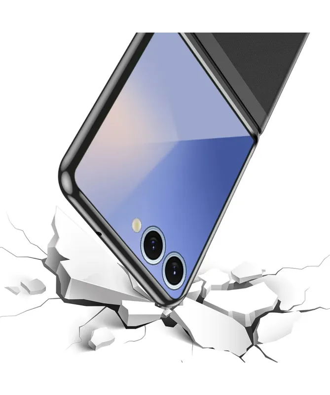 Coque Samsung Galaxy Z Flip 7 Transparente Rigide | Finition Métallisé