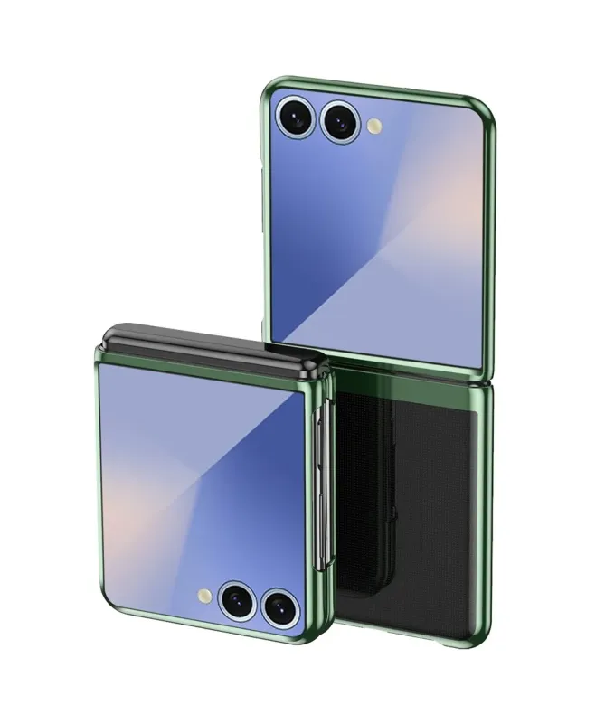 Coque Samsung Galaxy Z Flip 7 Transparente Rigide | Finition Métallisé