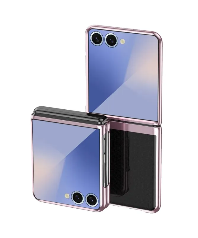 Coque Samsung Galaxy Z Flip 7 Transparente Rigide | Finition Métallisé