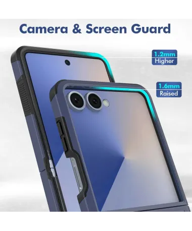 Coque Samsung Galaxy Z Flip 7 Antichoc | Protection Renforcée Bleu marine - photo 7