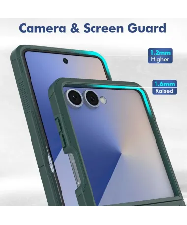 Coque Samsung Galaxy Z Flip 7 Antichoc | Protection Renforcée Vert foncé - photo 10