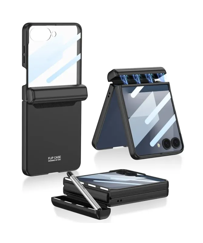 Coque Samsung Galaxy Z Flip 7 avec Charnière Magnétique et Film Protec