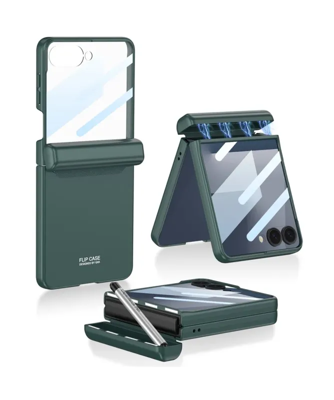 Coque Samsung Galaxy Z Flip 7 avec Charnière Magnétique et Film Protec