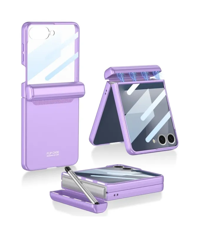 Coque Samsung Galaxy Z Flip 7 avec Charnière Magnétique et Film Protec
