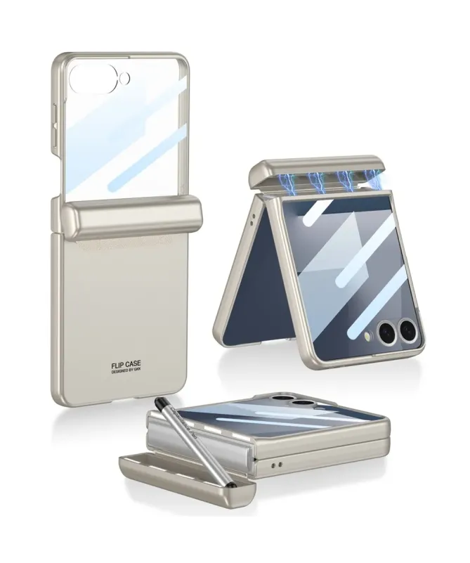 Coque Samsung Galaxy Z Flip 7 avec Charnière Magnétique et Film Protec