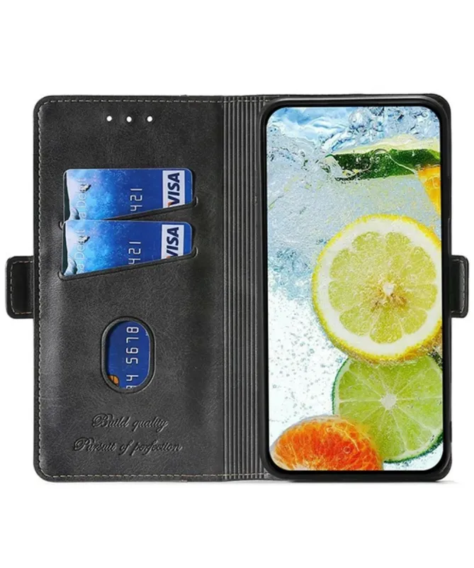 Housse Oppo A5 Pro 5G / 4G Keyunfei simili cuir bicolore