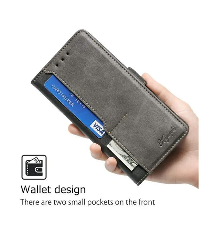 Housse Oppo A5 Pro 5G / 4G Keyunfei simili cuir bicolore