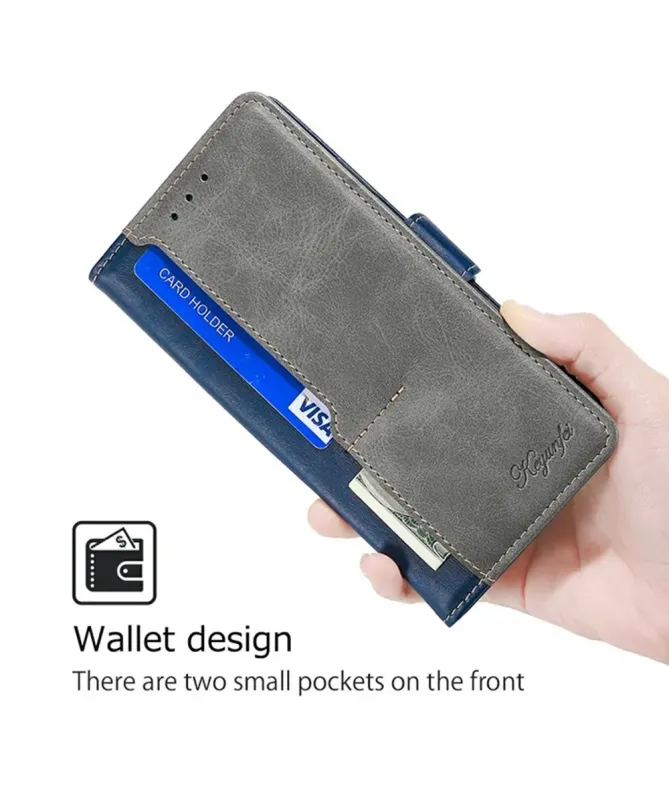 Housse Oppo A5 Pro 5G / 4G Keyunfei simili cuir bicolore