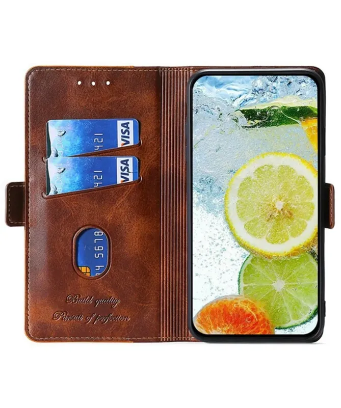 Housse Oppo A5 Pro 5G / 4G Keyunfei simili cuir bicolore