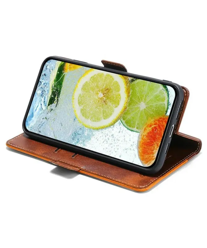 Housse Oppo A5 Pro 5G / 4G Keyunfei simili cuir bicolore